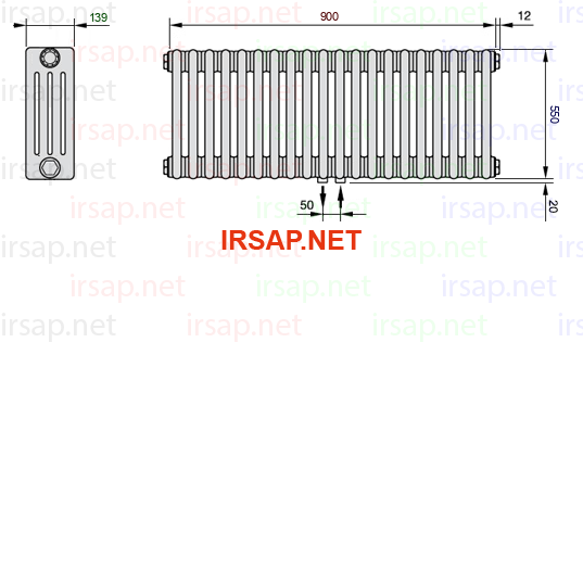 Радиатор IRSAP Tesi 40550/20 T50 CL 01